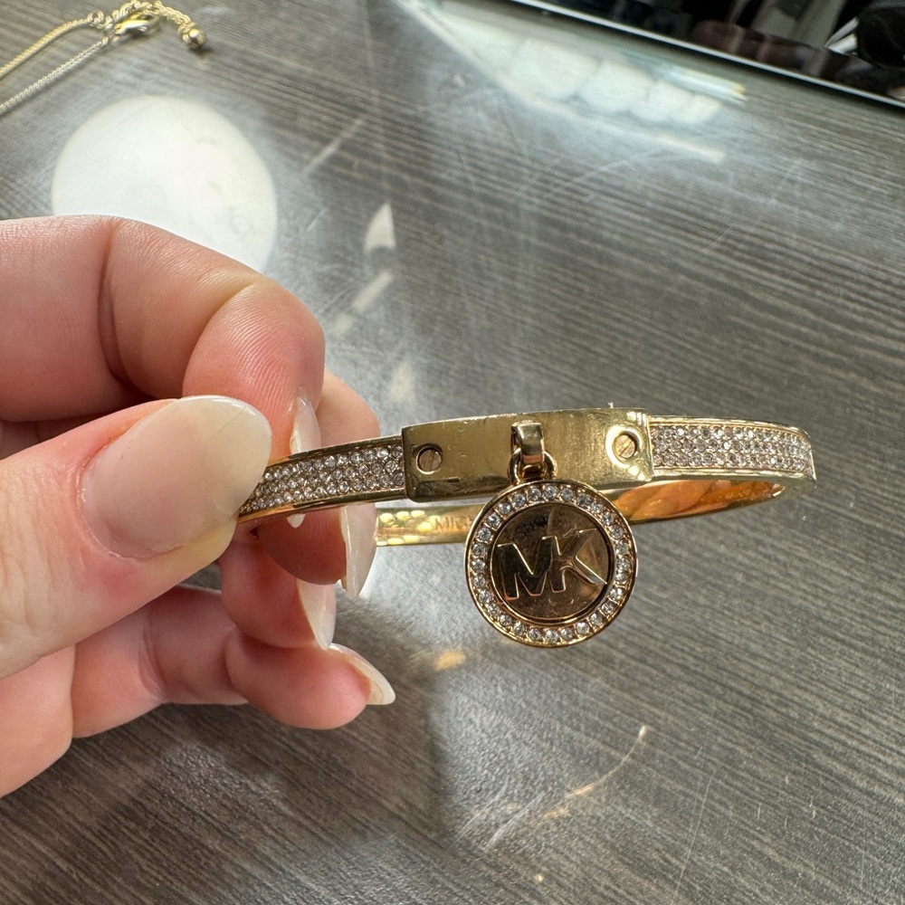 Michael Kors Gold Bracelet with Charm